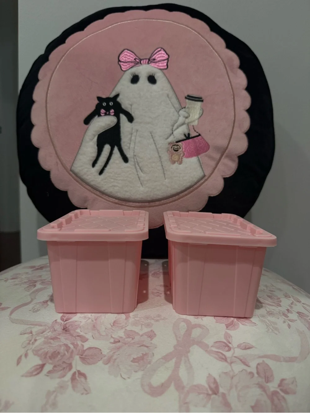 Pink Storage Boxes - Set of 2
